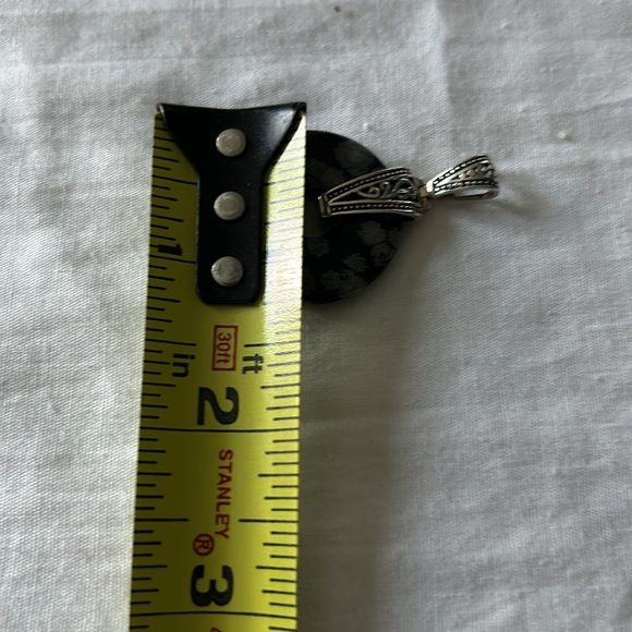 Snowflake obsidian gemstone pendant - Picture 8 of 8